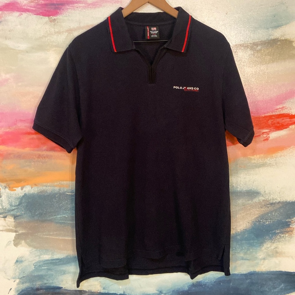 🔥EC🔥Polo Jeans Company 100% Cotton Polo Shirt. - Picture 1 of 5
